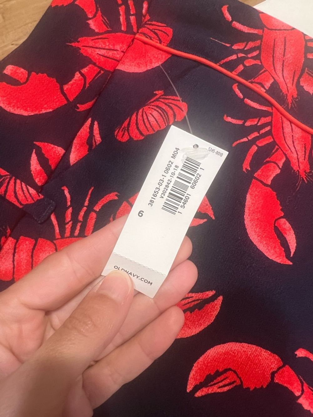 NWT vintage old navy lobster pants 6 - Picture 3 of 3